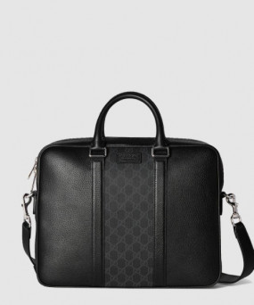 구찌 태그 장식의 미디엄 GG 브리프케이스 795461