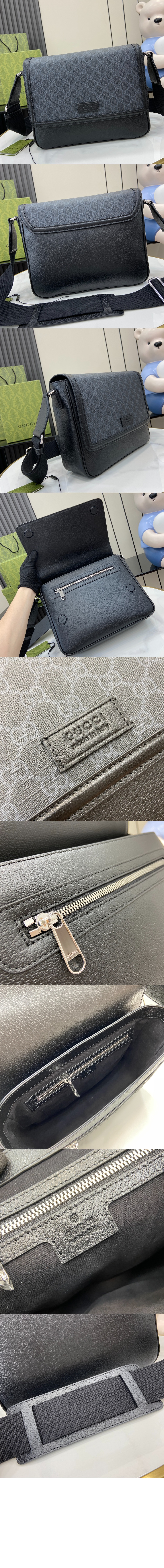 구찌 태그 장식의 미디엄 GG 크로스백 795459