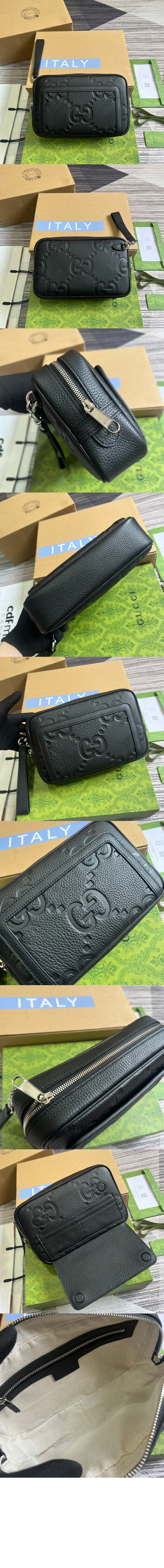 구찌 GG 프린팅 엠보 클러치 760244