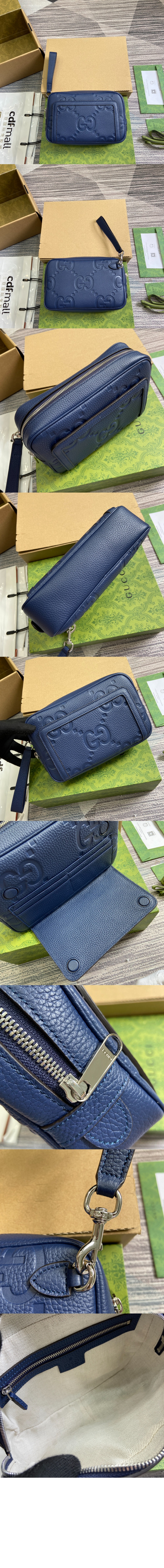 구찌 GG 프린팅 엠보 클러치 760244