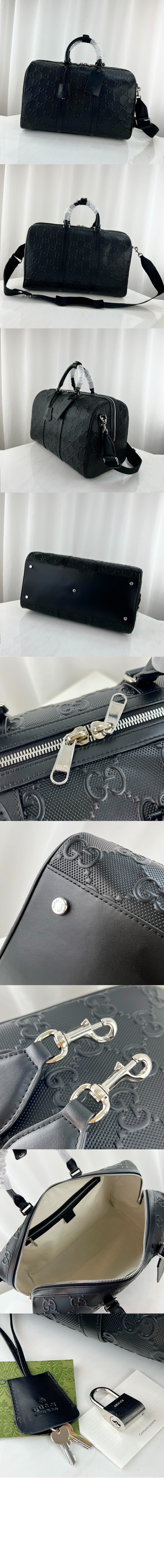 구찌 GG 엠보 더플백 625768