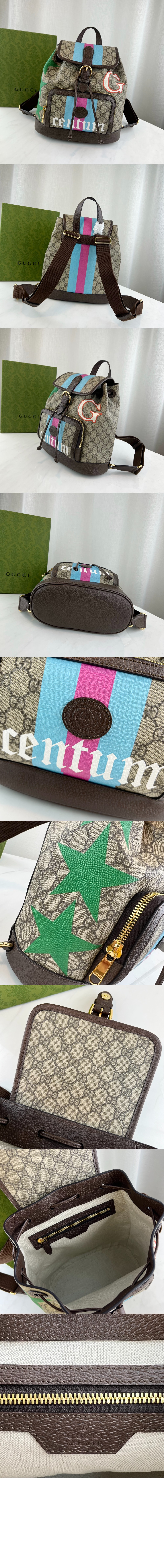 구찌 인터로킹 G 디테일의 백팩 674147