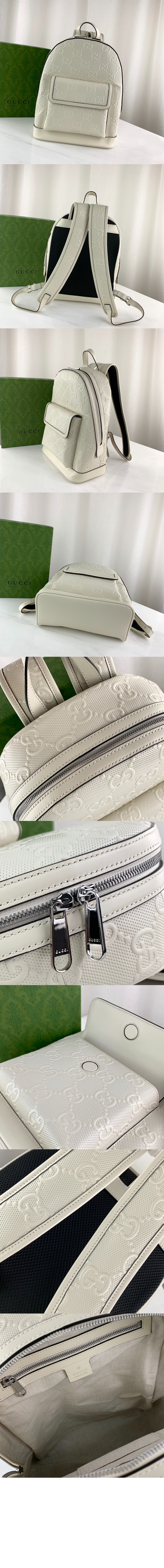 구찌 GG 엠보스 백팩 658579