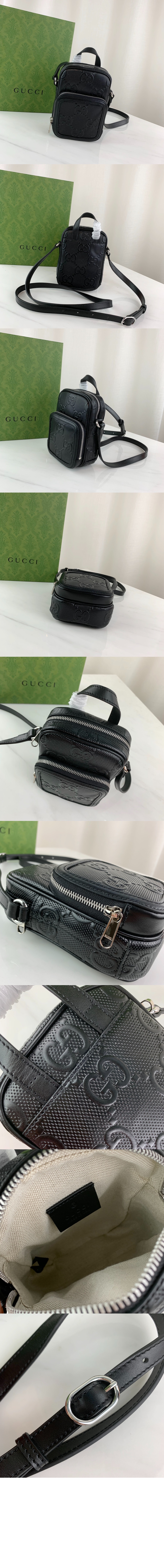 구찌 GG 엠보스 미니백 658553