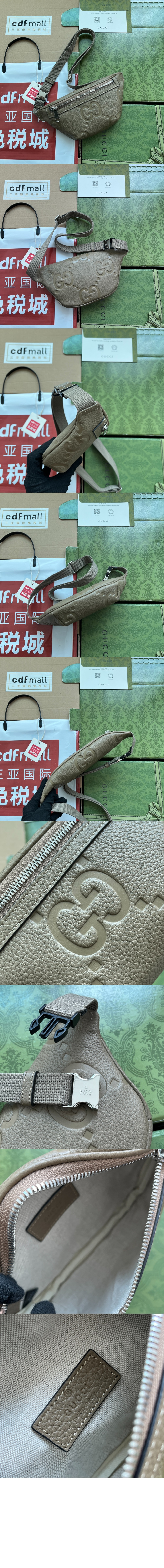 구찌 GG 엠보스 벨트백 658582