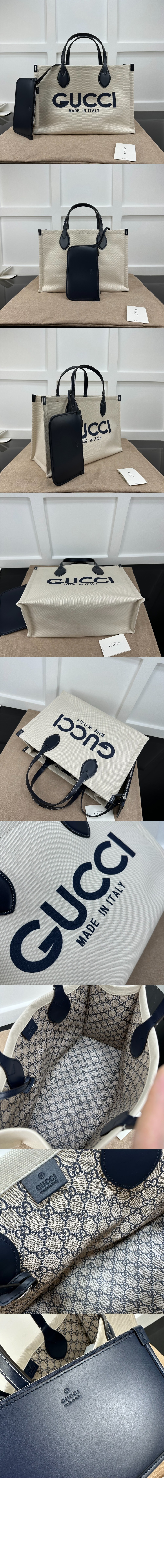 구찌 프린트 미디엄 토트백 772176