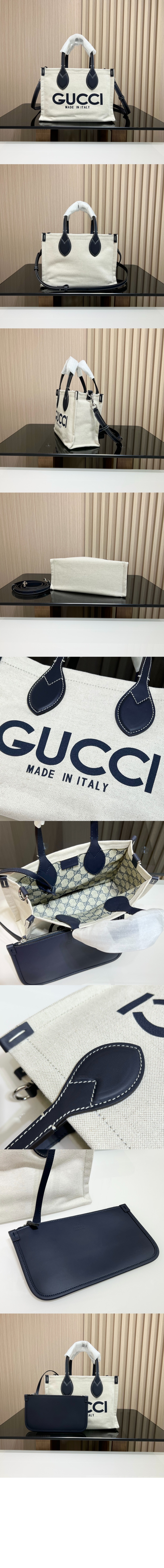 구찌 프린트 미니 토트백 772144