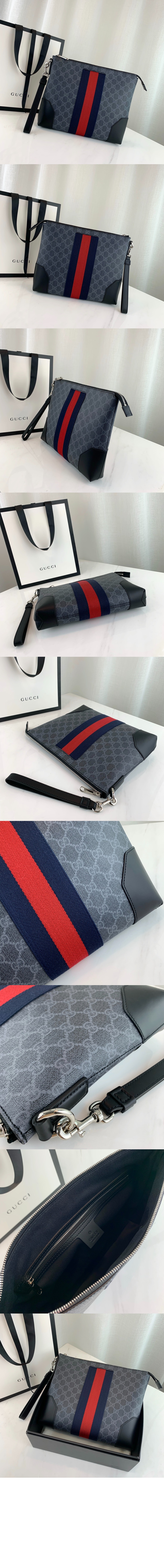 구찌 GG 수프림 클러치 523603