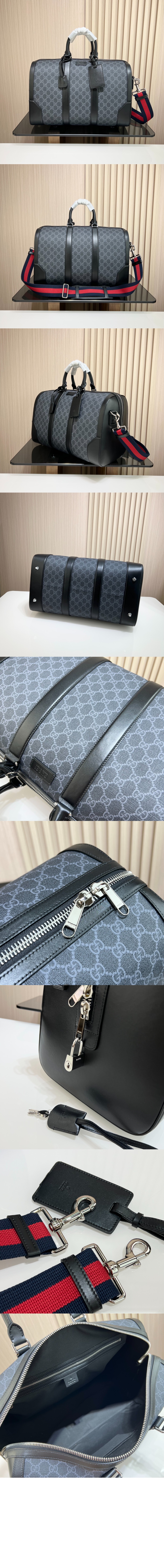 구찌 GG 수프림 미듐 캐리온 더플백 474131