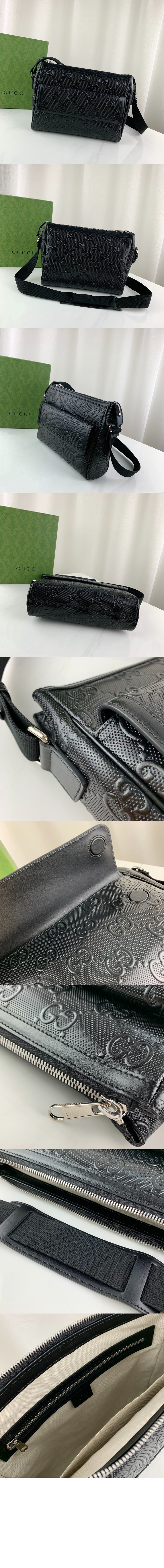 구찌 GG 엠보스 메신저백 658565