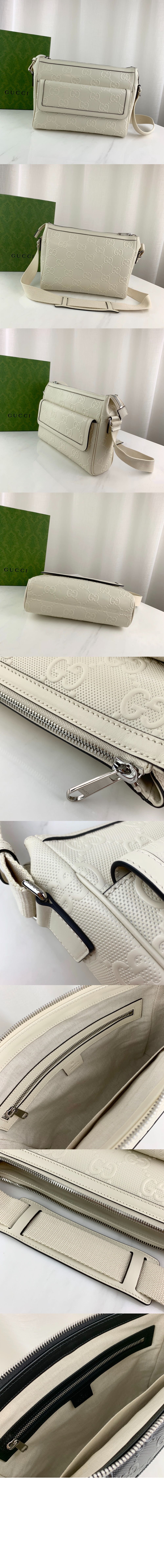 구찌 GG 엠보스 메신저백 658565