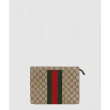 구찌 GG 수프림 웹 클러치 475316