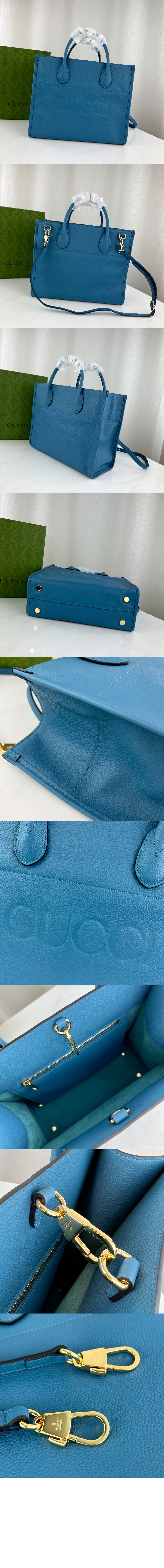 구찌 로고 스몰 토트백 674822