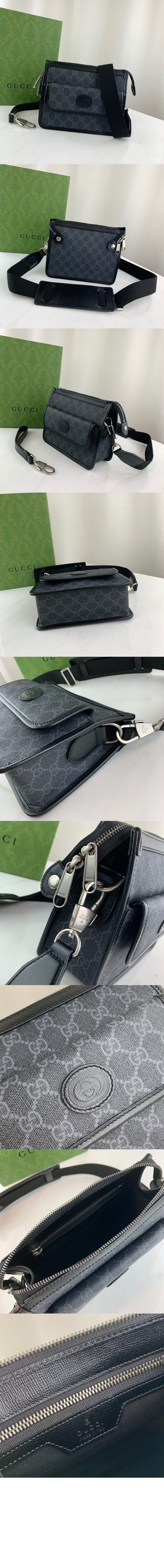 구찌 인터로킹 G 메신저백 674164