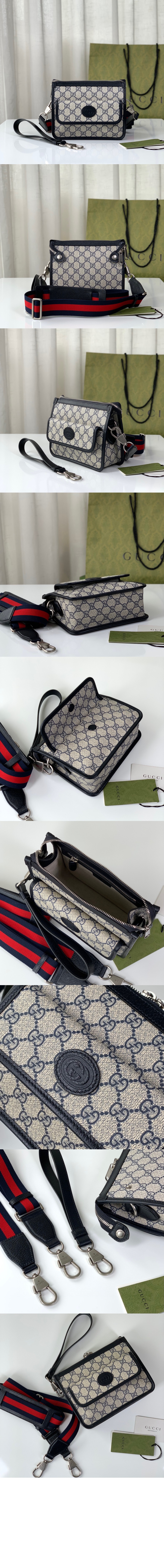 구찌 인터로킹 G 메신저백 674164