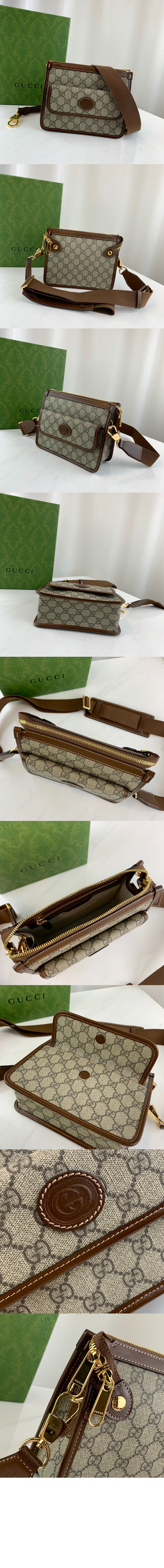 구찌 인터로킹 G 메신저백 674164