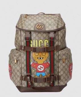 구찌 캣 프린트 스케이트보드 백팩 690999