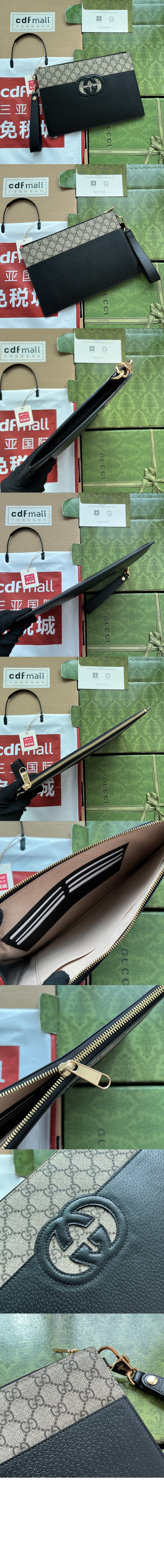 구찌 컷아웃 인터로킹 G 파우치 723320