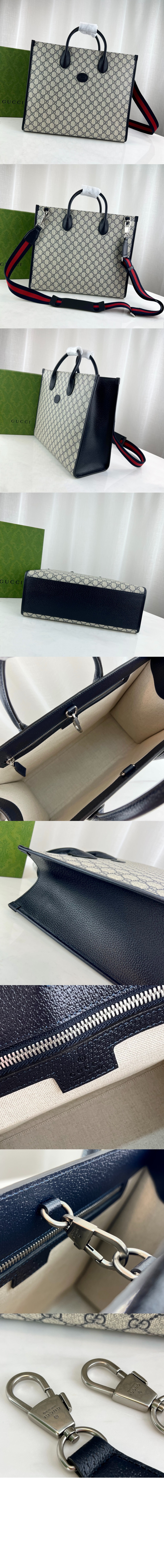 구찌 인터로킹 G 미디엄 토트백 674148