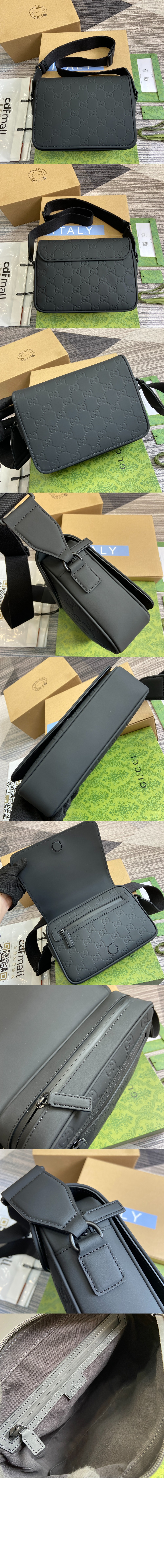 구찌 GG 러버 효과 크로스백 775097