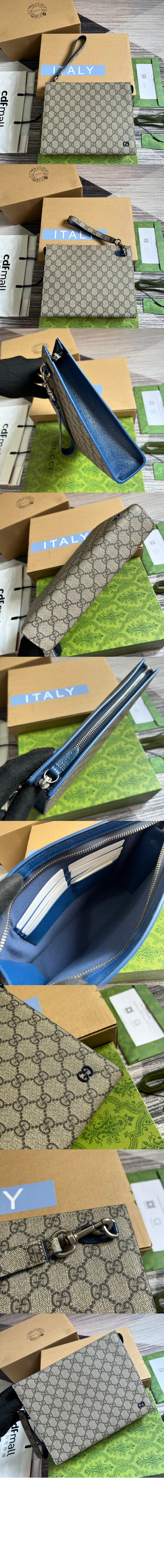 구찌 GG 디테일 파우치 768255