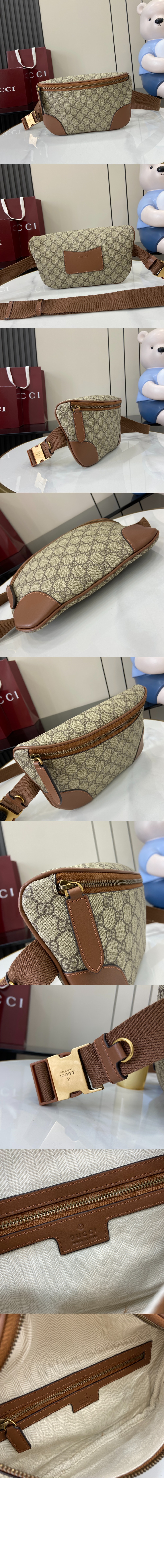 구찌 GG 엠블럼 미디엄 벨트백 821162