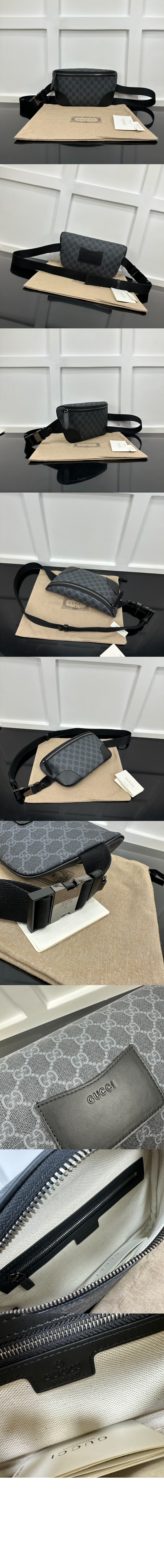 구찌 GG 엠블럼 미디엄 벨트백 821162