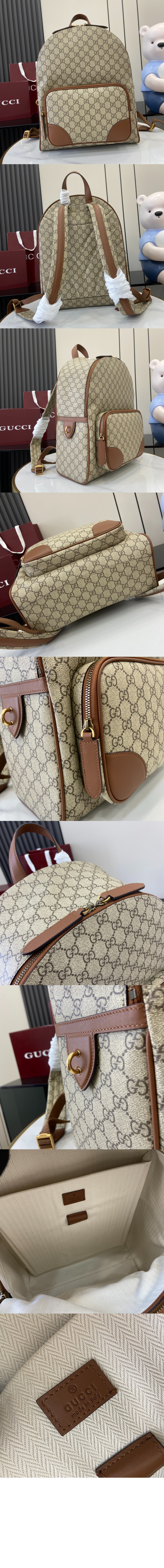 구찌 GG 엠블럼 미디엄 백팩 821159