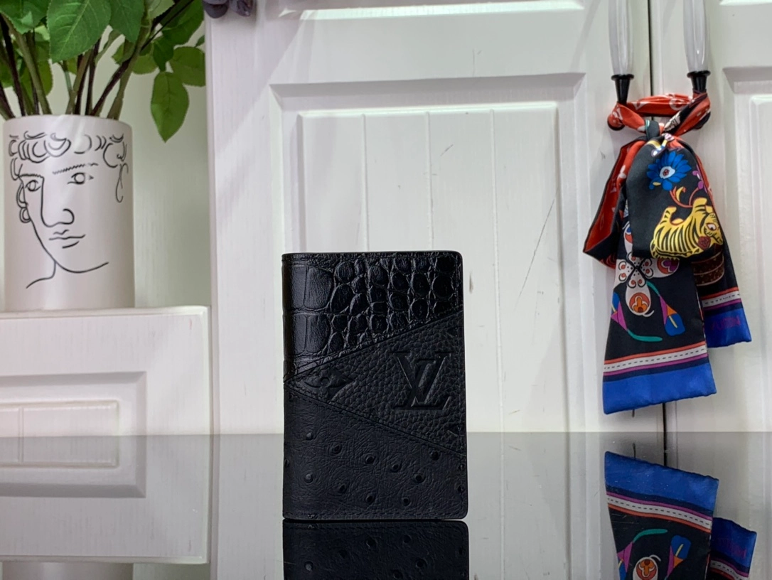루이비통 오거나이저 크로커다일 오스트리치 매트 카드지갑