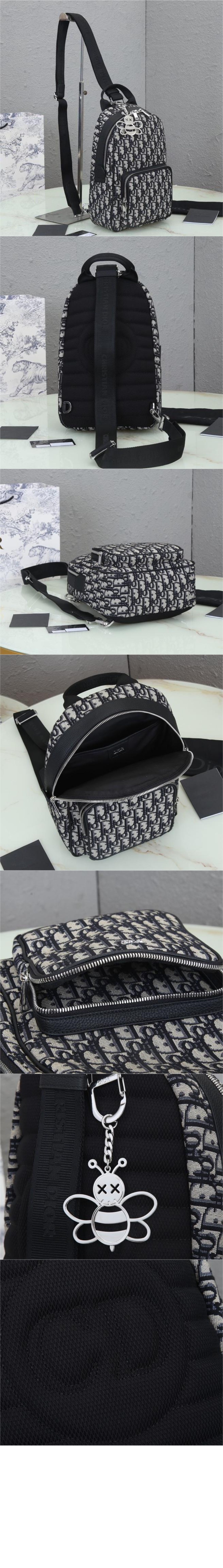 디올 오블리크 크로스 바디 백팩 1ESBO