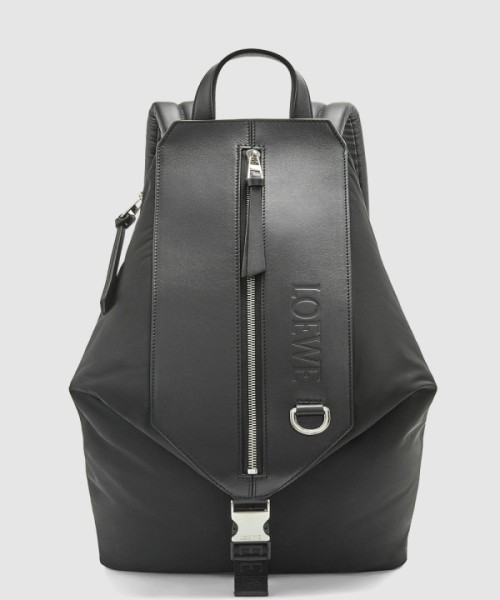 로에베 스몰 컨버터블 백팩 - 나일론 & 카프스킨