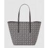로에베 T 토트백 - 카프스킨 & 애너그램 자카드