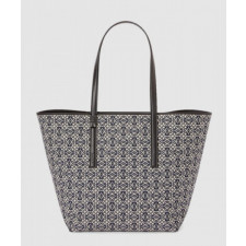 로에베 T 토트백 - 카프스킨 & 애너그램 자카드