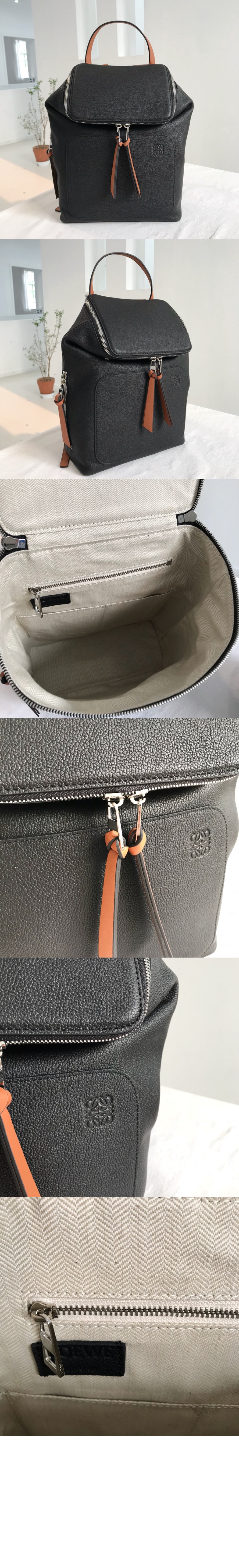 로에베 밀리터리 백팩 - 소프트 그레인 카프스킨