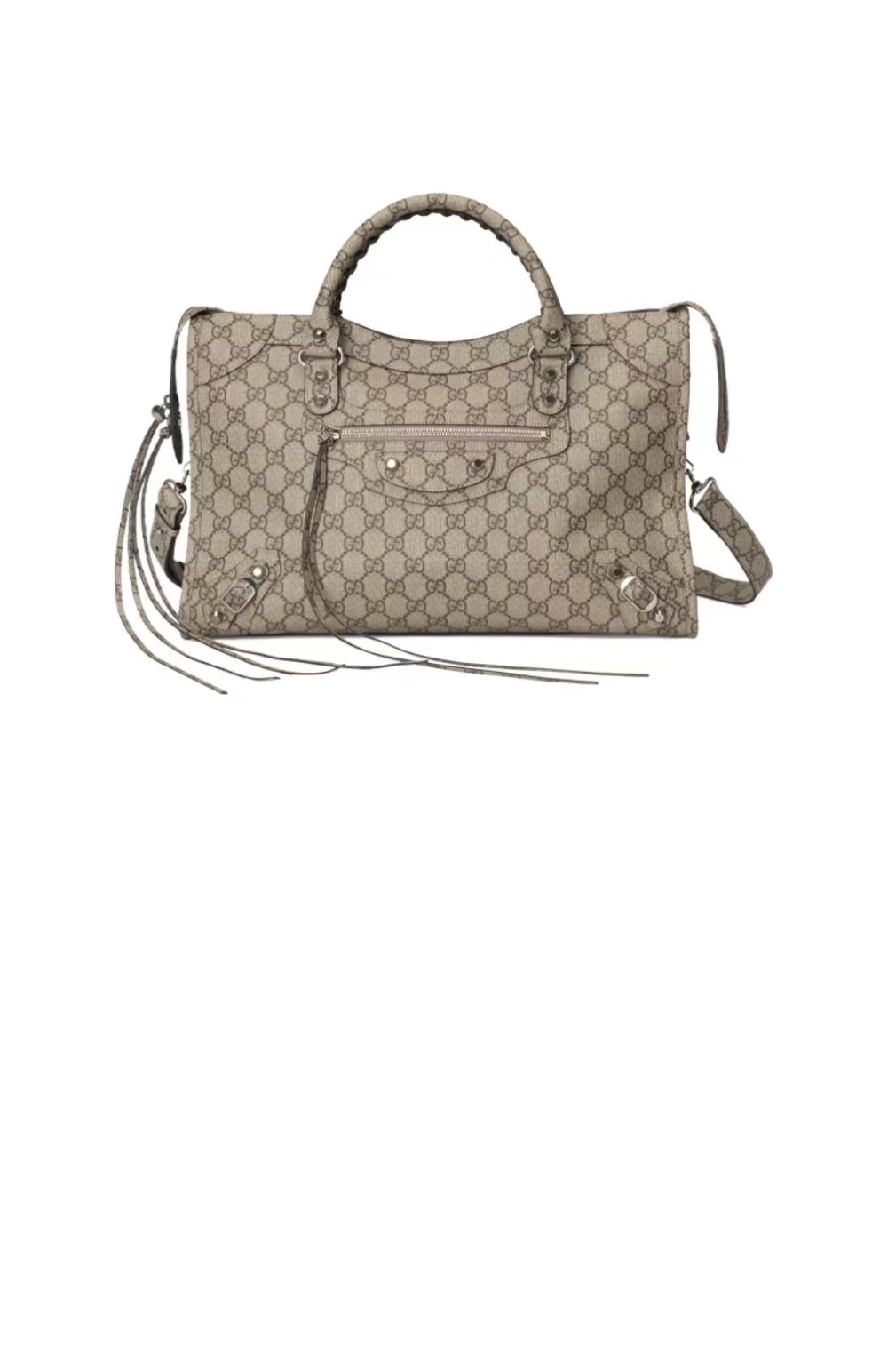 지퍼 토트 겸 크로스백 681695