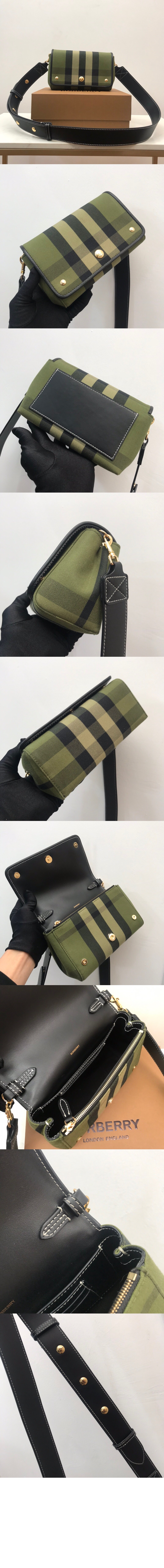 버버리 스몰 체크 숄더백 8041866