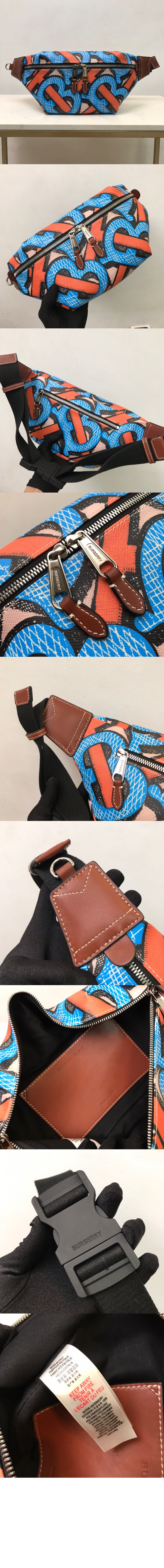 버버리 프린트 힙색 80324731