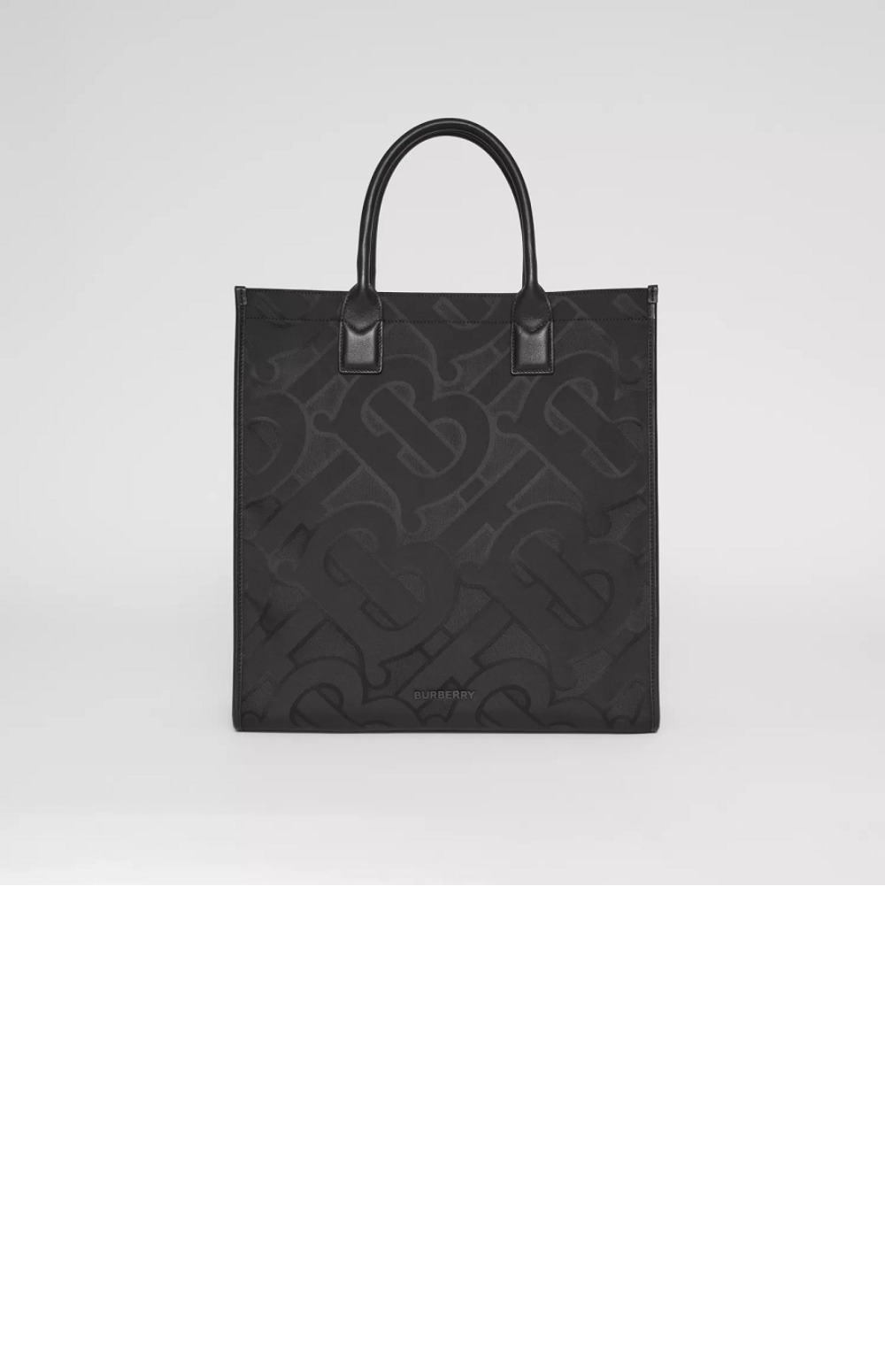 버버리 자카드 토트백 80436911