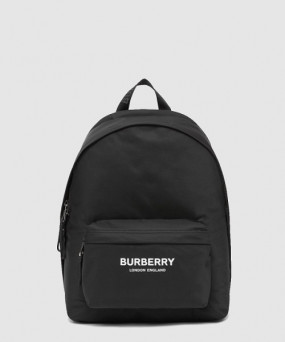 버버리 로고 프린트 나일론 백팩 80210841