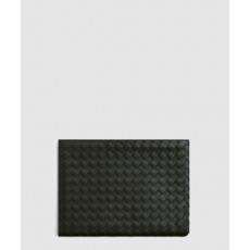 보테가베네타 인트레치아토 하프 지퍼 파우치 607479