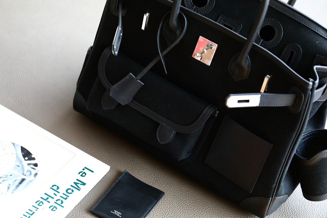 에르메스 버킨 카고35 백 올블랙 swift 올수공