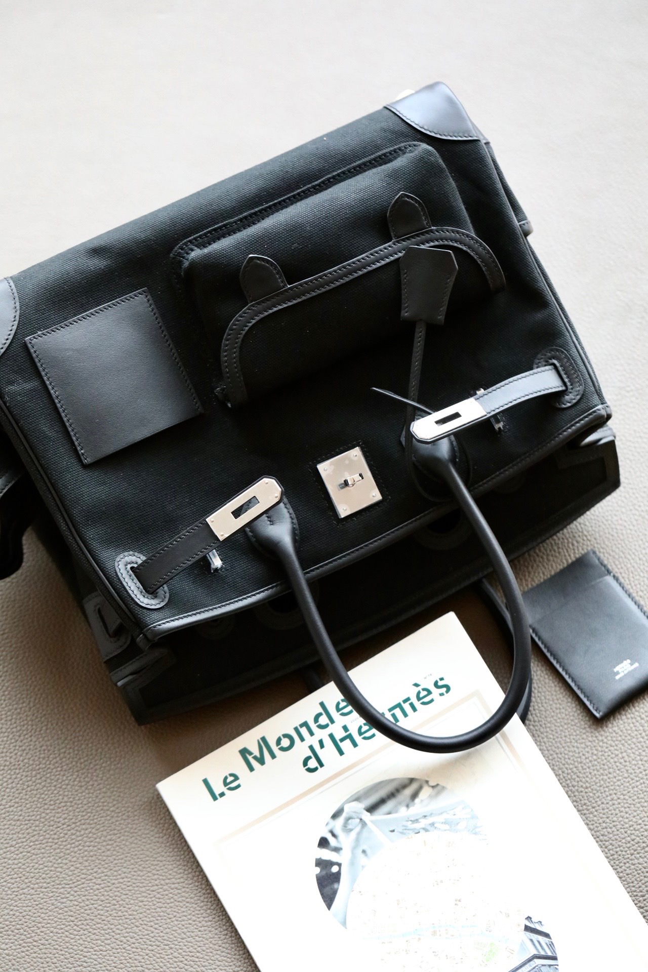 에르메스 버킨 카고35 백 올블랙 swift 올수공