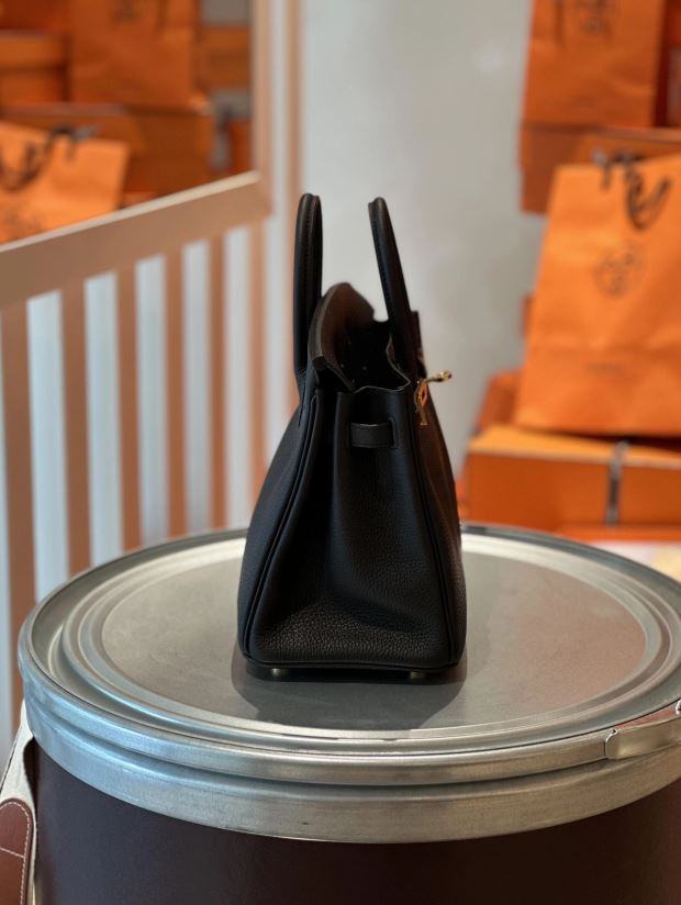 에르메스 버킨 25 블랙 금장