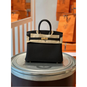 에르메스 버킨 25 블랙 금장
