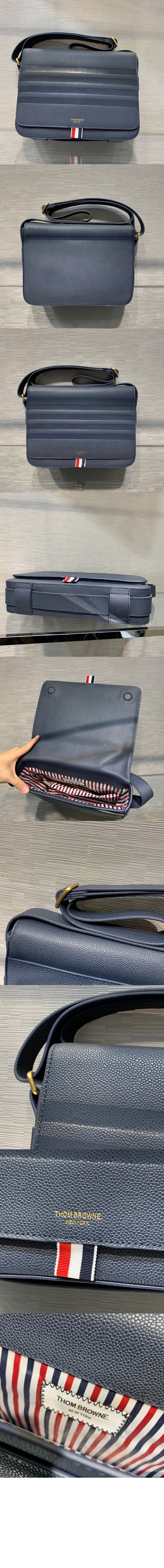 톰브라운 4-bar 엠보스 리포터백 MAG139