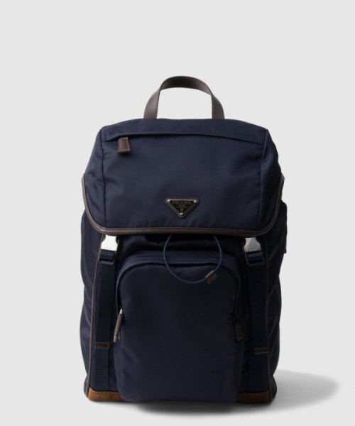 프라다 리나일론 및 가죽 백팩 2VZ135
