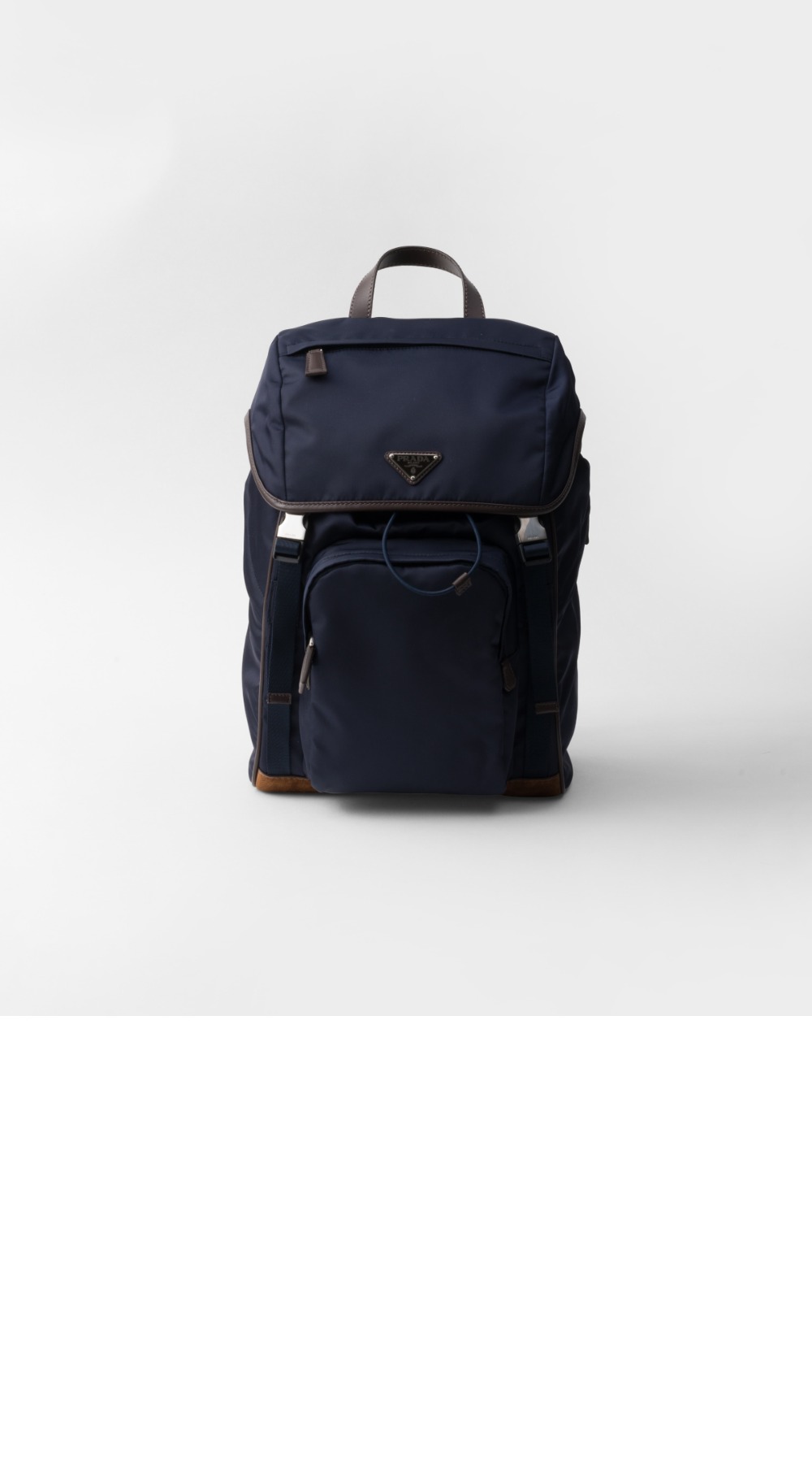 프라다 리나일론 및 가죽 백팩 2VZ135