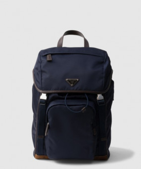 프라다 리나일론 및 가죽 백팩 2VZ135