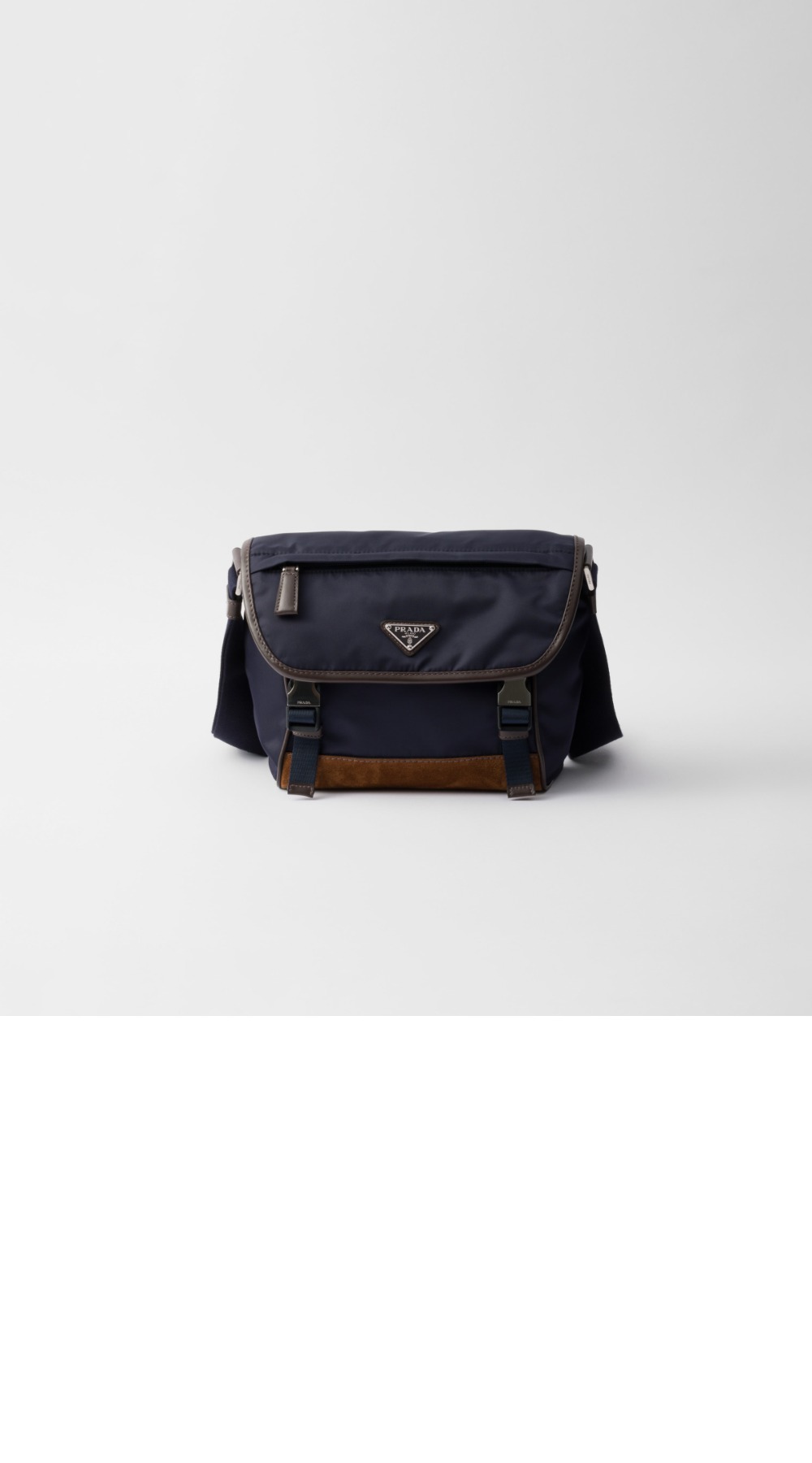 프라다 미디엄 리나일론 및 가죽 숄더백 2VD066