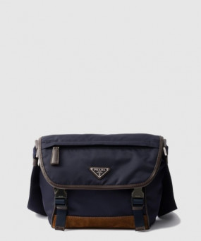 프라다 미디엄 리나일론 및 가죽 숄더백 2VD066